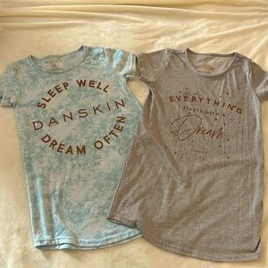 Set of 2 girls Danskin nightshirts.